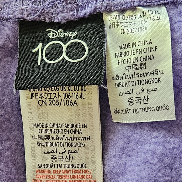 Disney 100 Exclusive Release Joggers Size XL, Purple. - Picture 4 of 4